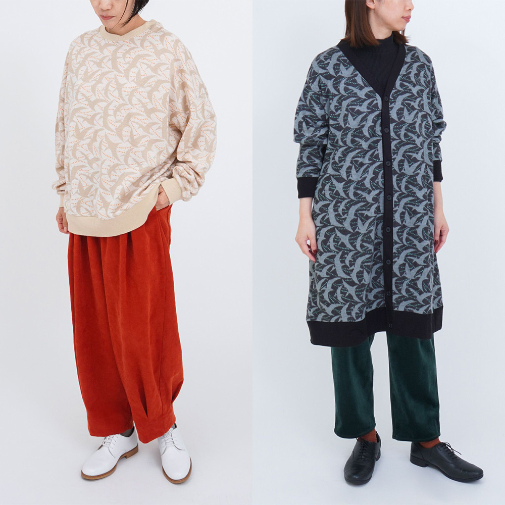 PESQUEIRA × くだらない marble sud ショートボアキルトジャケット