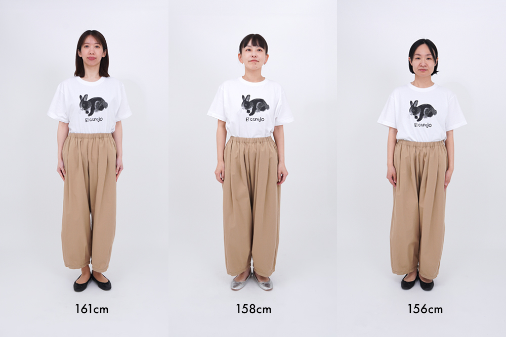 22 ヒッコリー 裾タックボリュームパンツ | marble SUD マーブル