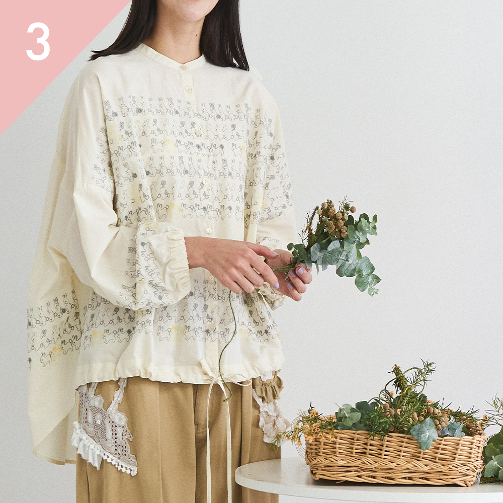現行♡大人気完売品✨マーブルシュッド ラッコレース ハオリブラウス 